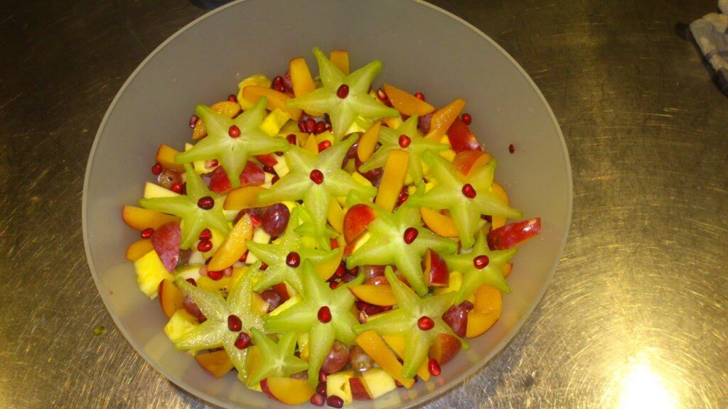 Mother's day fruit salad (my mother is a much stronger adherent to no sugar, so this was the PERFECT dessert for her)