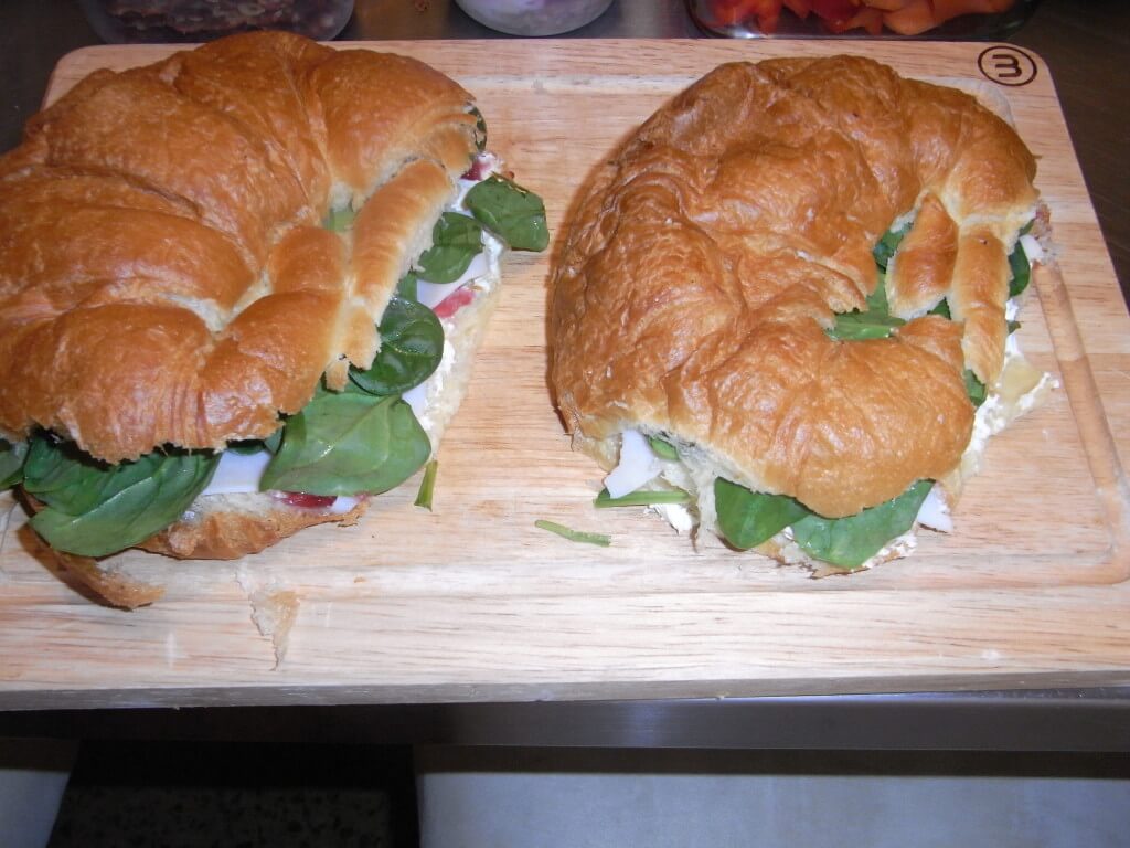 Turkey croissants for the bf