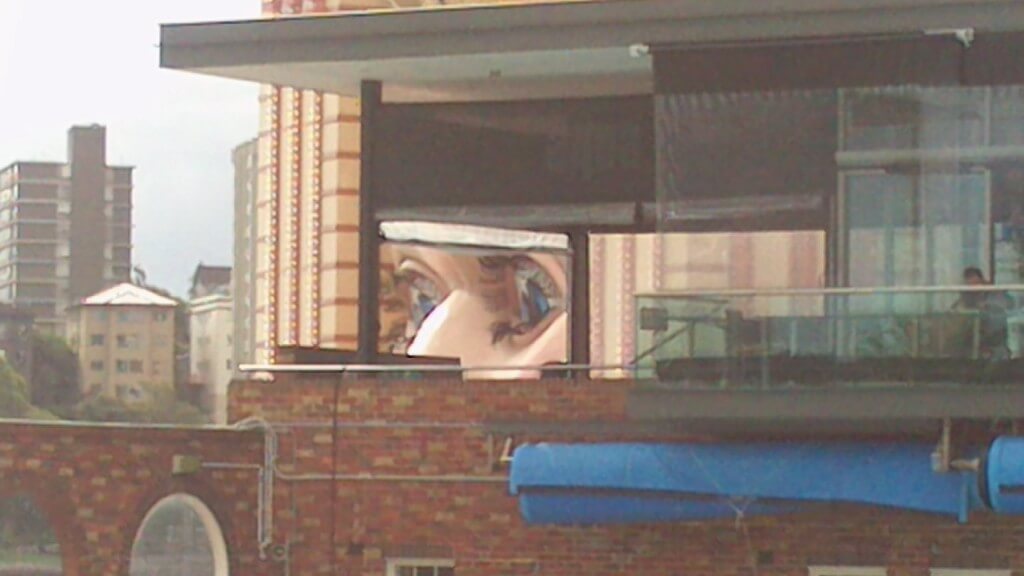 Close up of the eyes of Luna Park