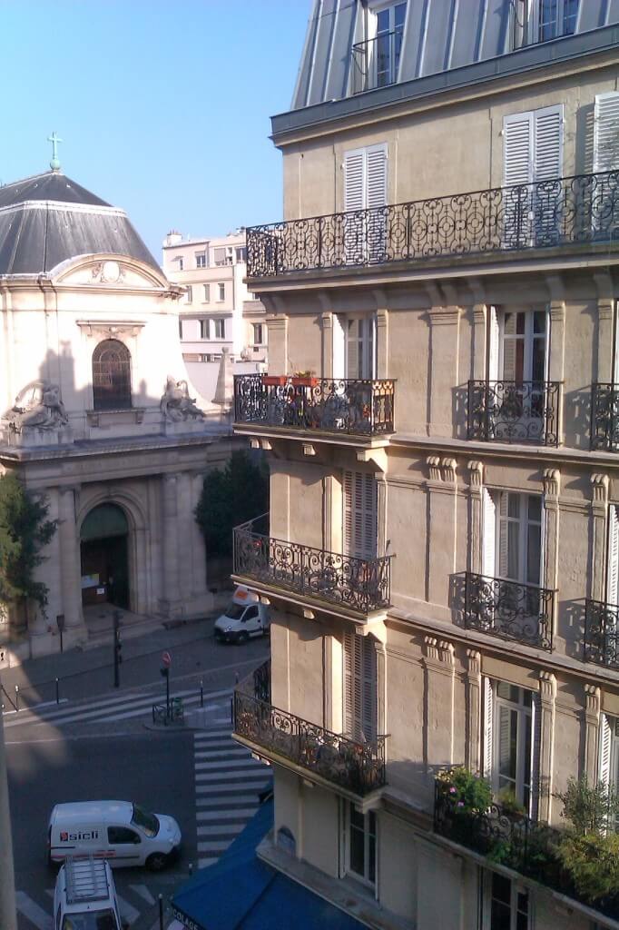 The view from my Paris hostel
