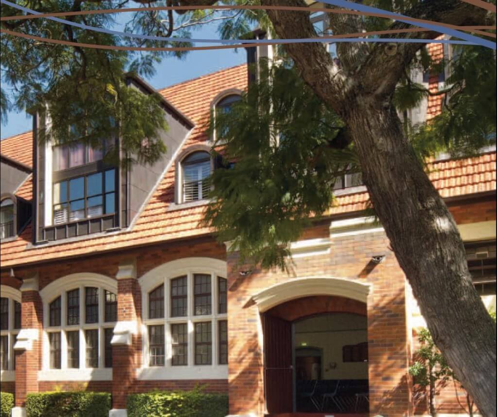 Assembly hall, and the top storey was all dorms source: source: www.stmargarets.qld.edu.au