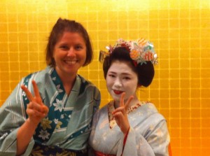 Me with the Maiko (apprentice Geisha)