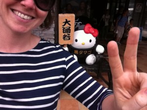 Hello kitty - at the sulphur hills near Mt Fuji