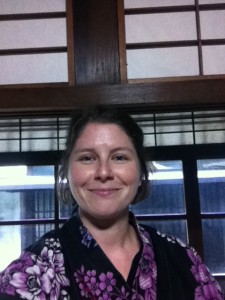 Me in a kimono in Suita City
