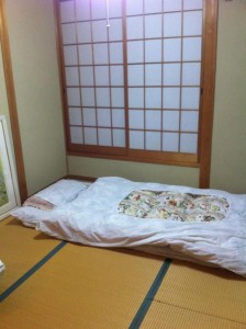 Japanese style sleeping