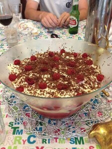 Starting new Christmas traditions. The younger generations aren't as into Christmas Cake, so I tried trifle. 