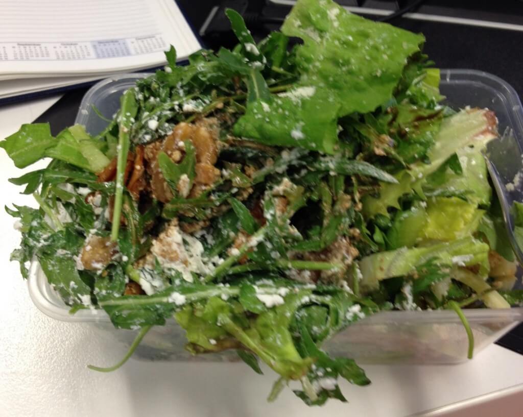 Salad for lunch... Who am I? Where's Sarah?