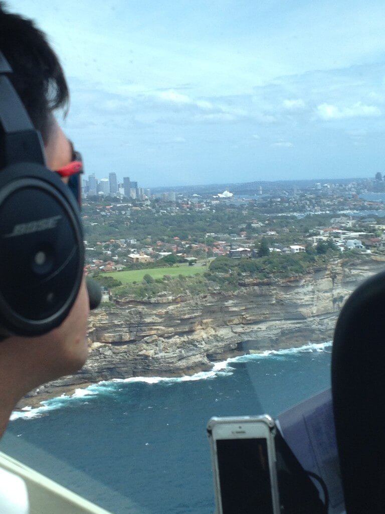 Looking over the pilot's shoulder