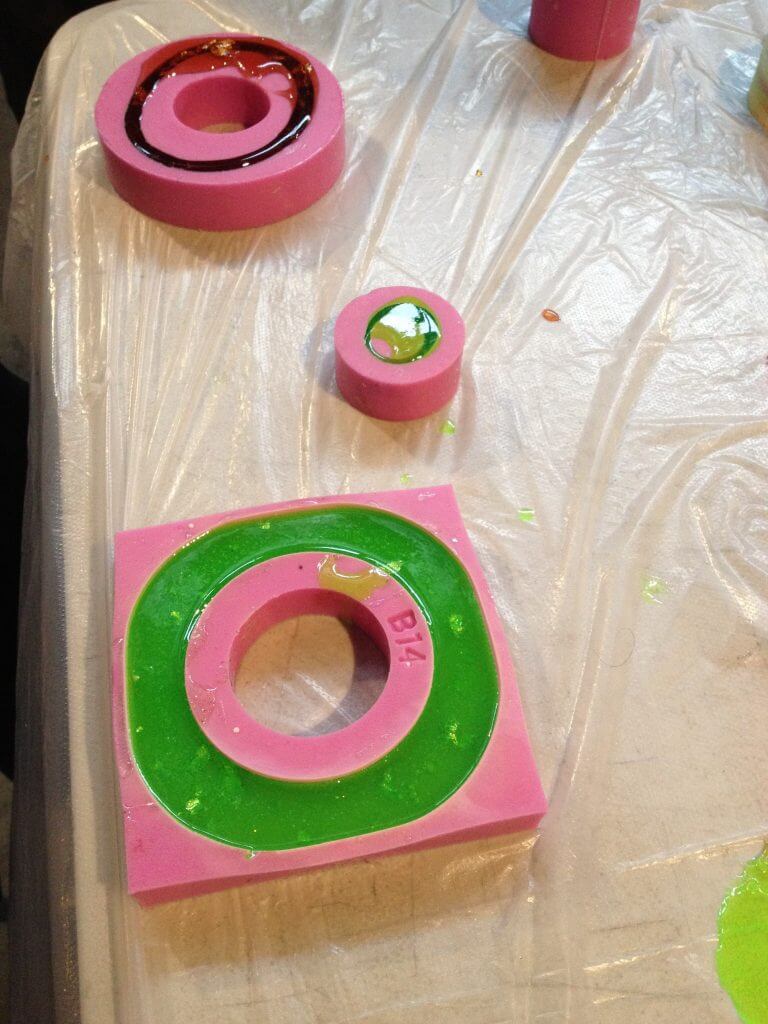 Mum's mould's - she shocked me with lime green!