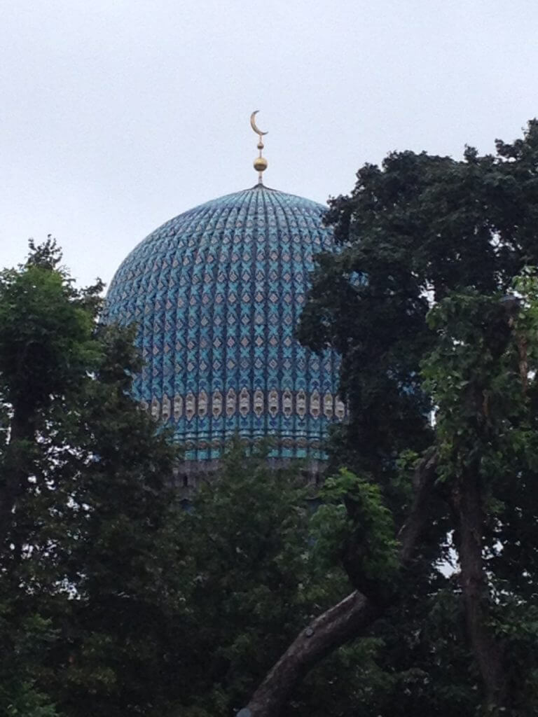 A blue mosque we saw in the distance and walked towards