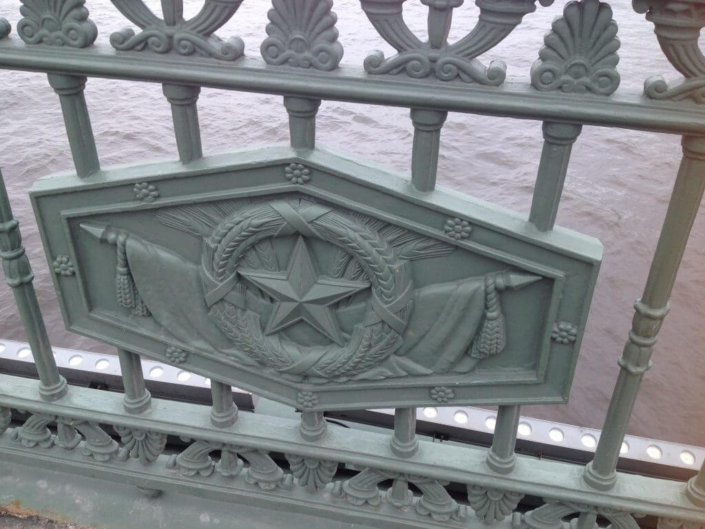 Decorative features of a bridge built in another era