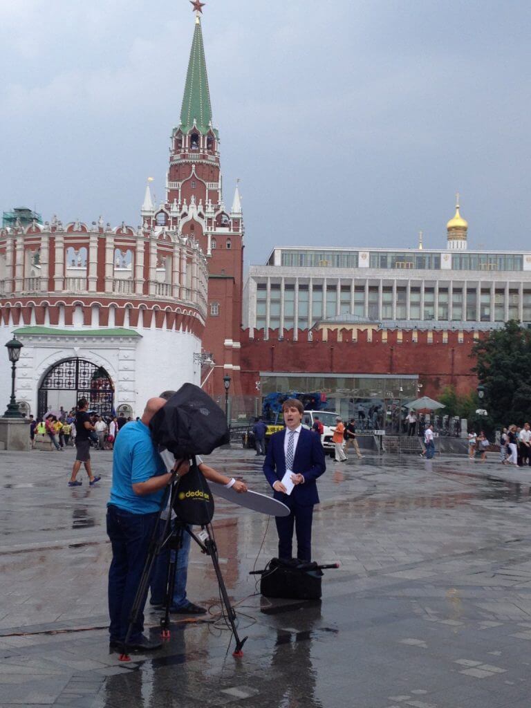 And the press, talking about the Russian Olympic's team send off