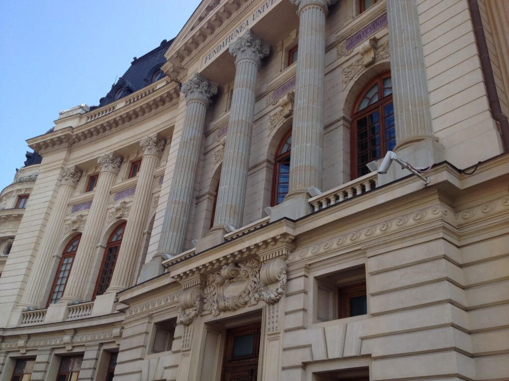 This was a library near Revolution square, th ebooks were burnt in the revolution. Over the past decades, universities around the world have donated books to allow it to reopen